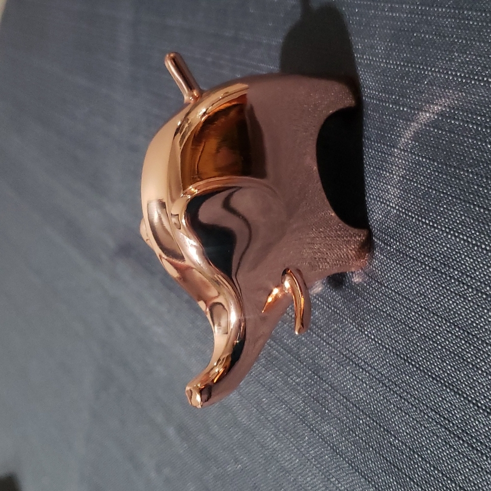Umbra Anigram Copper Elephant Ring Holder.